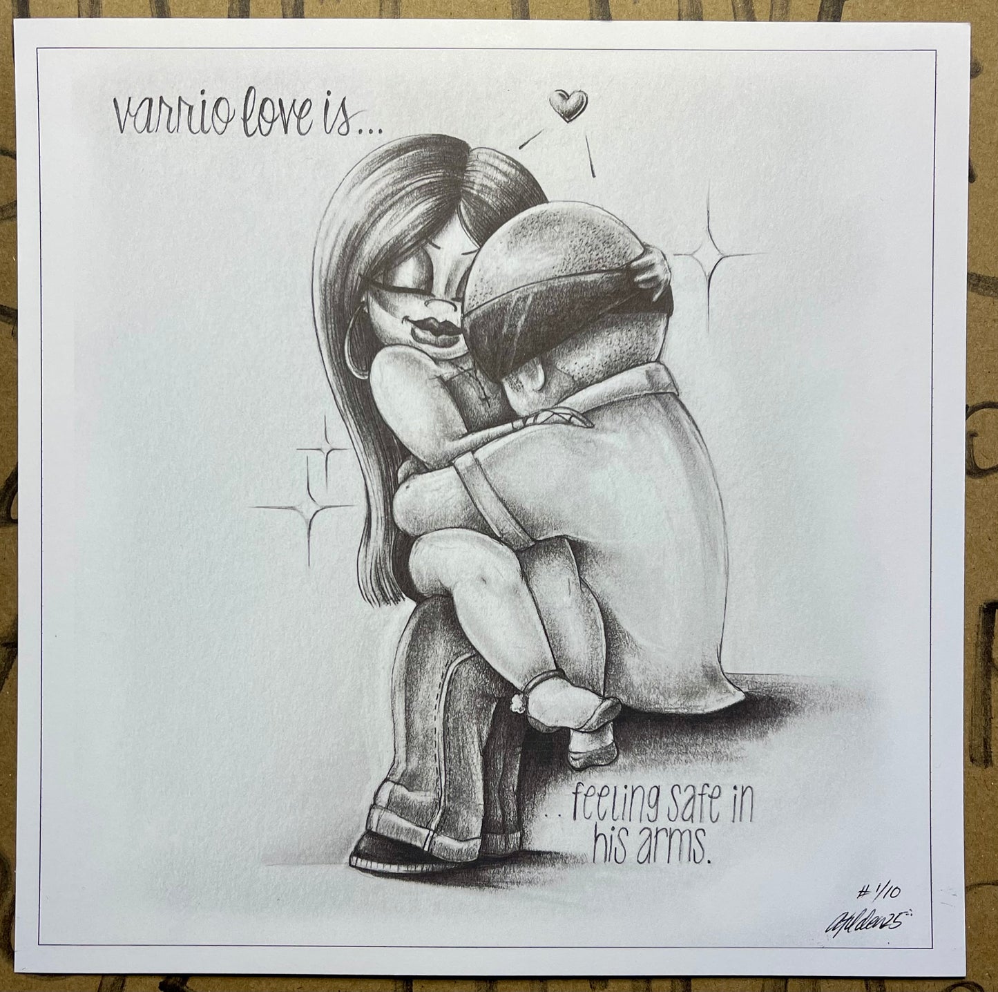 Safe in His Arms Print