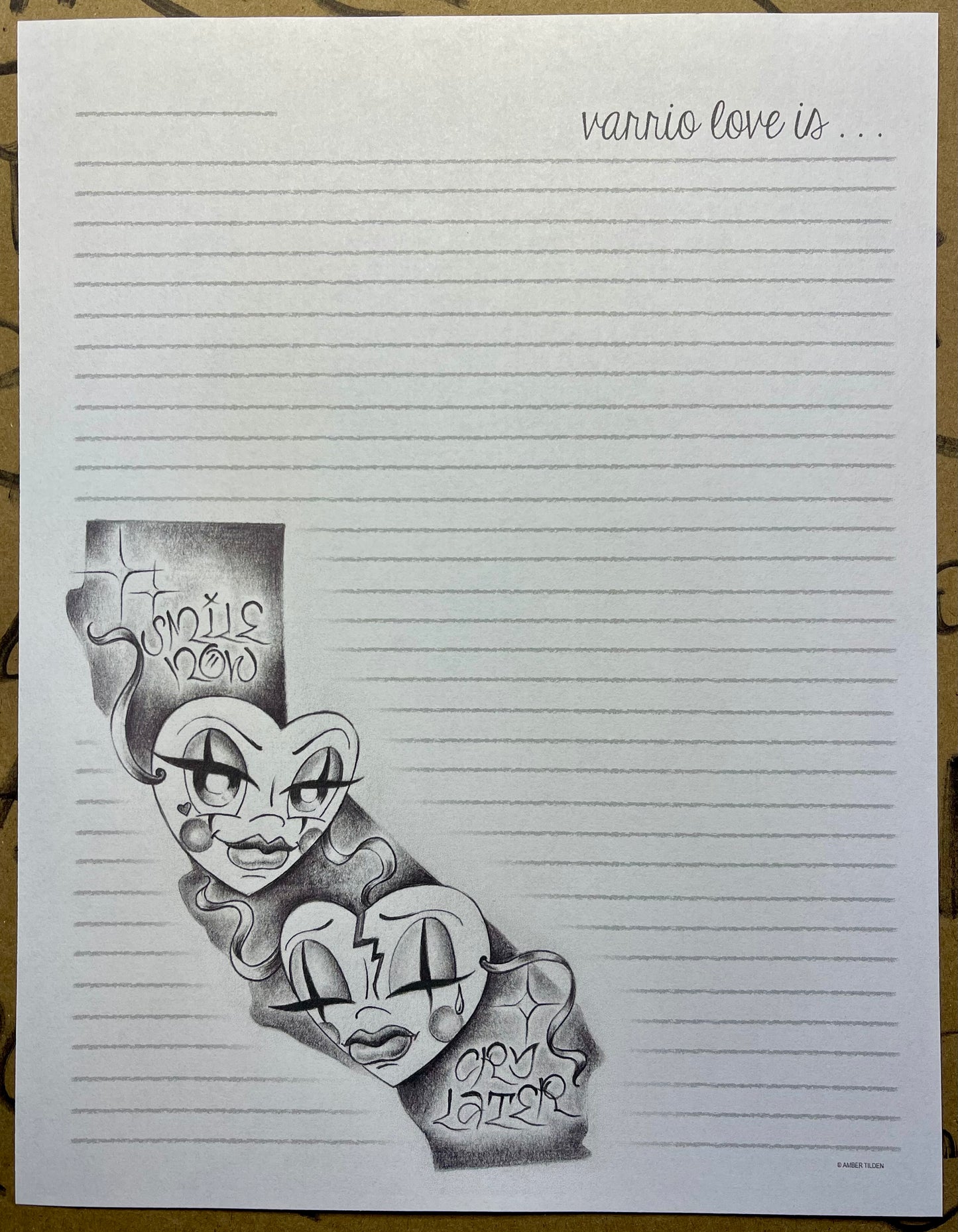 Smile Now Cry Later CA Stationary