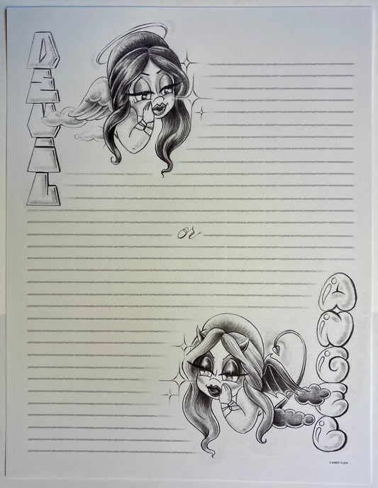 Devil or Angel Stationary