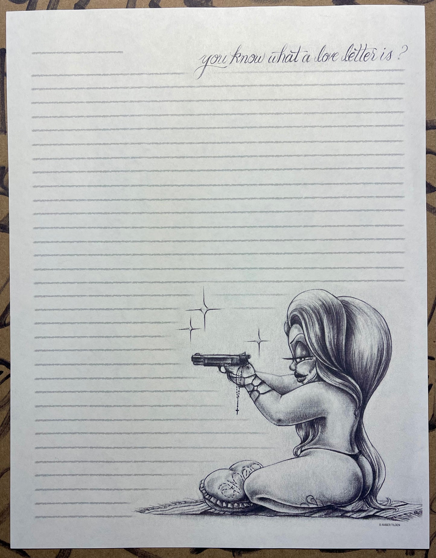 Zarape Girl 8 Stationary