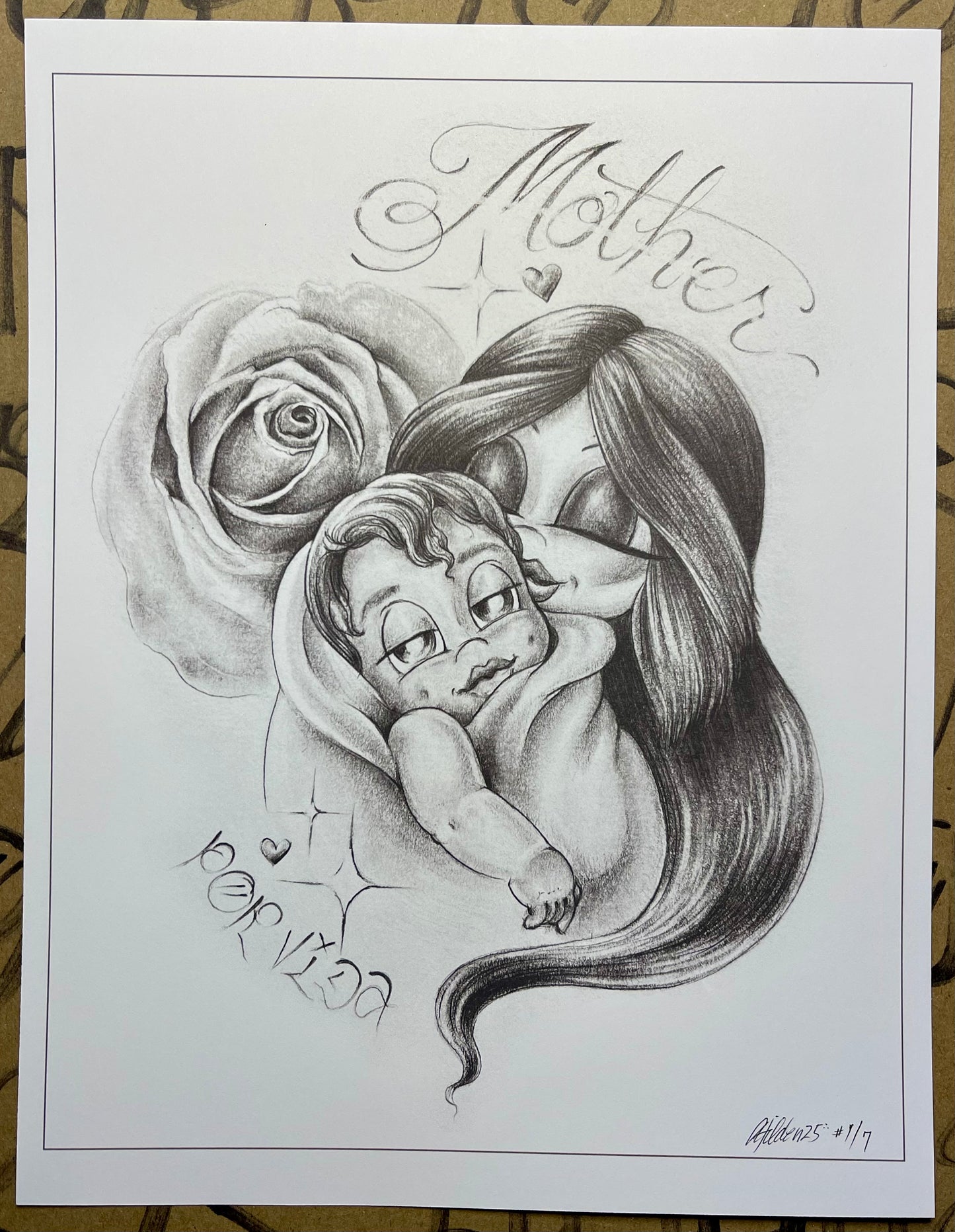 Mother P/V Rose Print