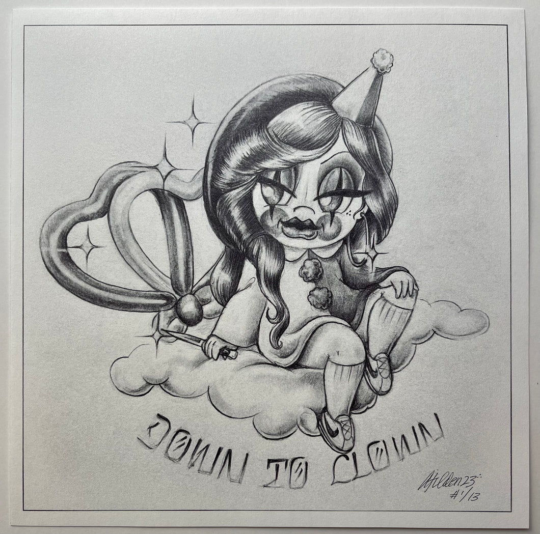 Down to Clown Print