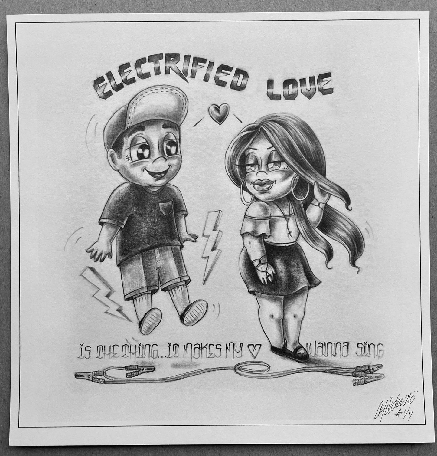 Electrified Love Print