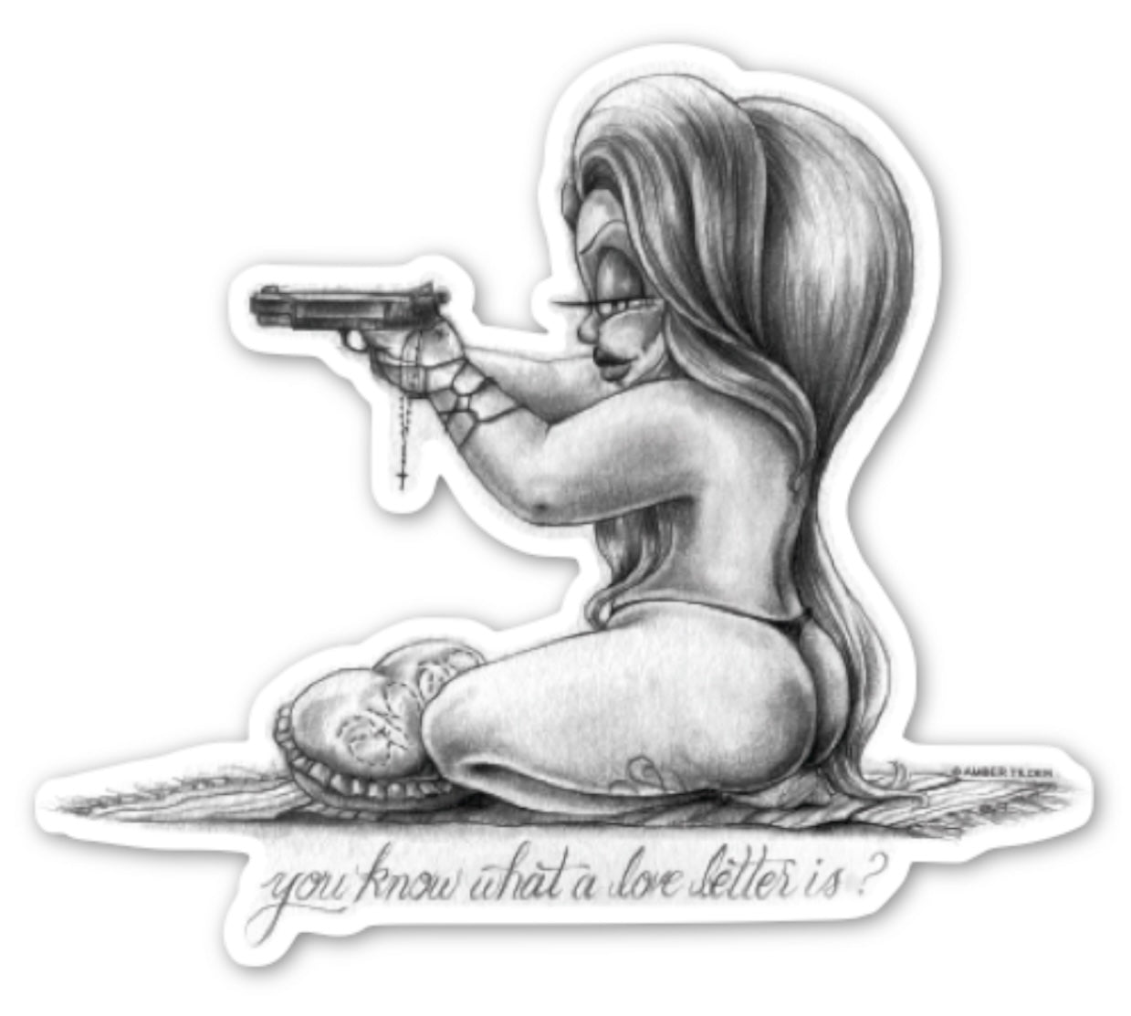 Zarape Girl 8 Sticker