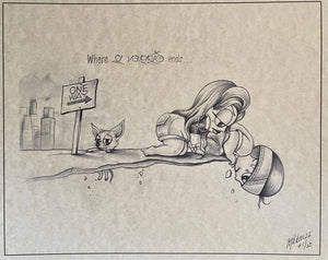 Where El Varrio Ends Print