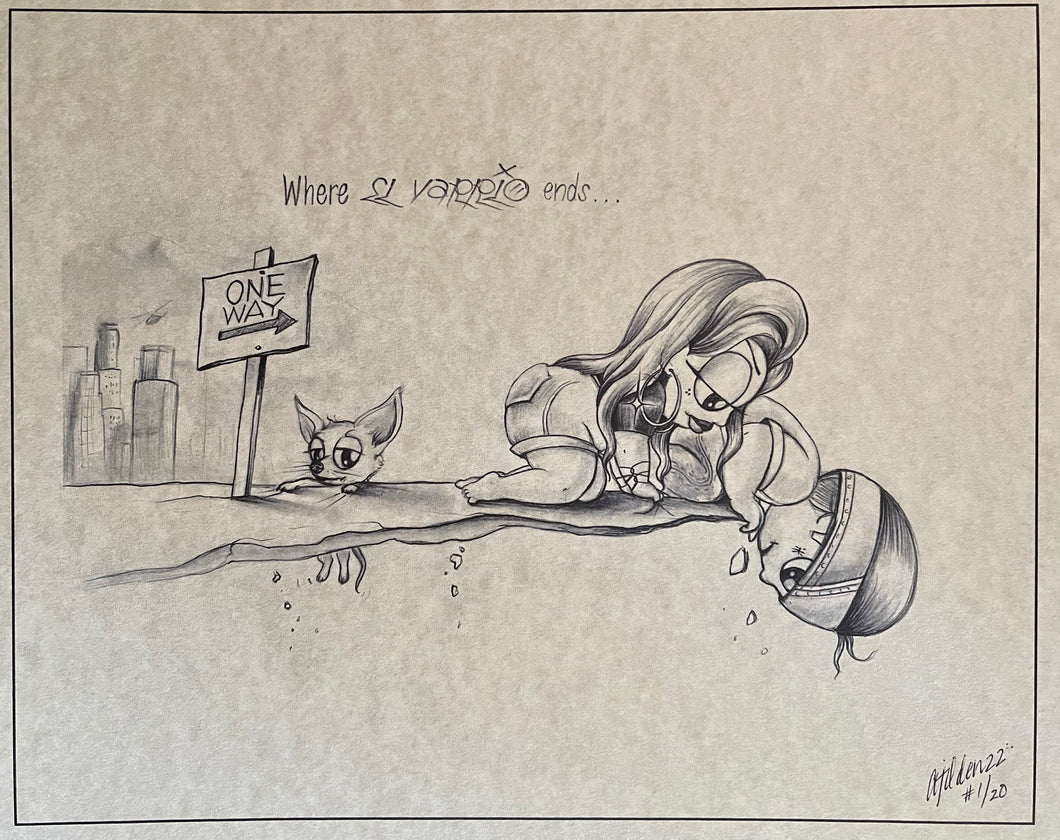 Where El Varrio Ends Print